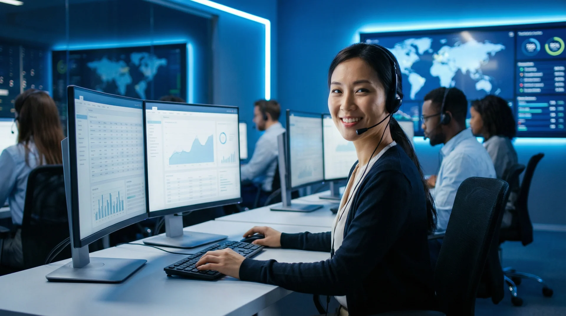 澳门开奖专业客服团队在现代化办公室提供全天候服务